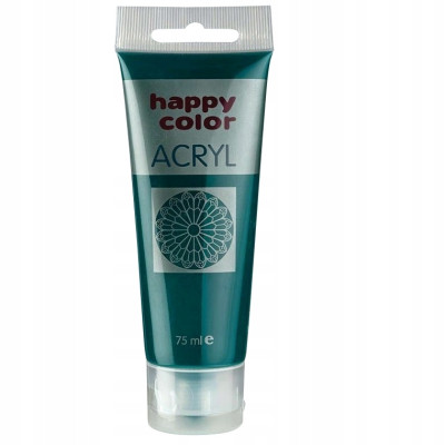 Farby akrylowe Happy Color 1 szt. x 75 ml - ciemna zieleń | Mój sklep