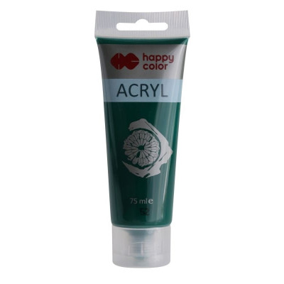 Farby akrylowe Happy Color 1 szt. x 75 ml - ciemna zieleń | Mój sklep