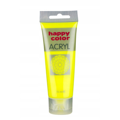 Farby akrylowe Happy Color 1 szt. x 75 ml - różowy fluo | Mój sklep