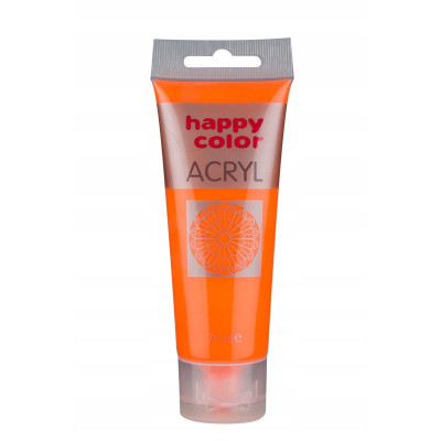 Farby akrylowe Happy Color 1 szt. x 75 ml - różowy fluo | Mój sklep