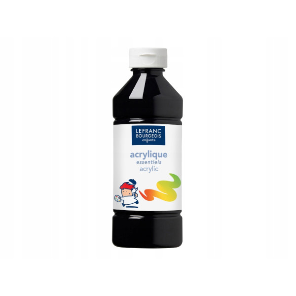 Farby akrylowe Lefranc czarny 1 szt. 500 ml