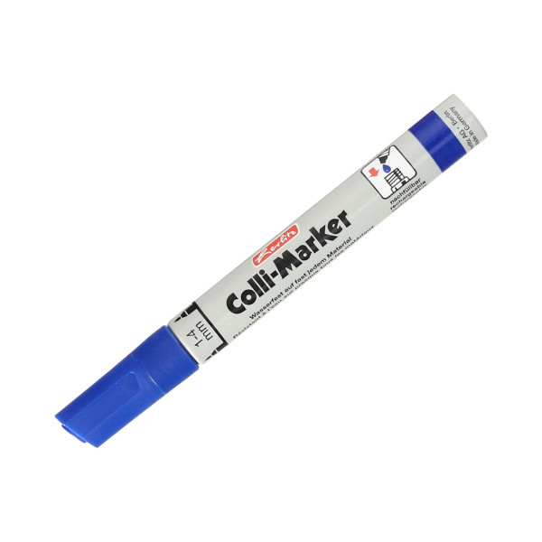 Marker PERMANENTNY WODOODPORNY Herlitz - Niebieski