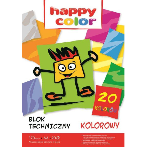 Blok techniczny A3 Happy Color