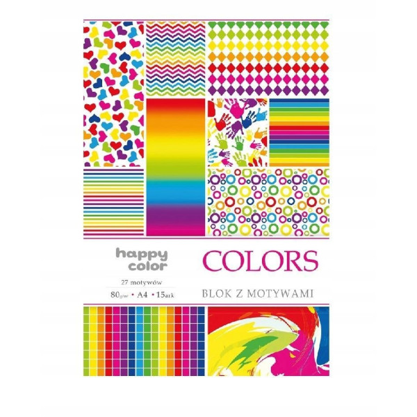 Blok z motywami A4 Happy Color