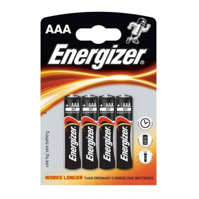 Baterie alkaliczne Energizer AAA (R3) 4 szt. | Mój sklep