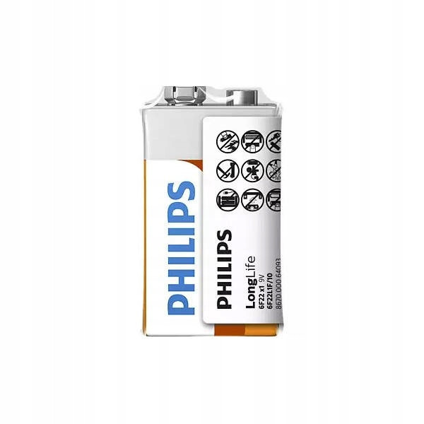 Bateria alkaliczna Philips 9V (6F22) 1 szt.