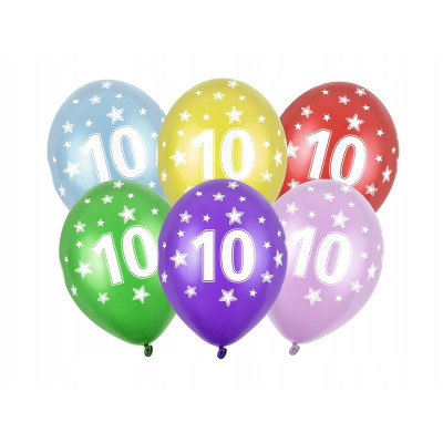 balony cyferki na dziesiąte urodziny 10 | Mój sklep