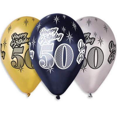 Balony premium Godan na 50 urodziny 30cm 6 sztuk | Mój sklep