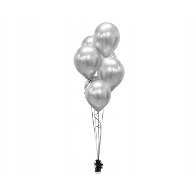 Balony Beauty&Charm platynowe srebrne 30cm 7szt | Mój sklep