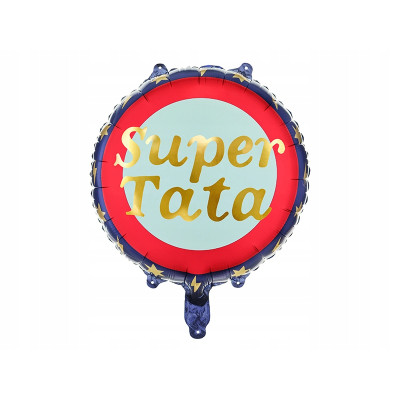 Balon foliowy Super Tata, 45 cm, | Mój sklep