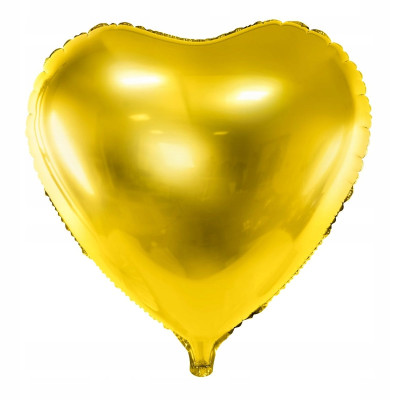 Balon złoty serce na powietrze lub hel Party deco 45cm | Mój sklep
