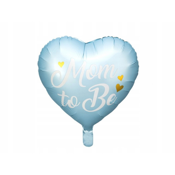 Balon foliowy Mom to Be, 35cm, niebieski