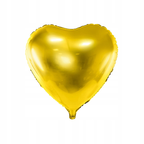 Balon złoty serce 1 szt. 61cm