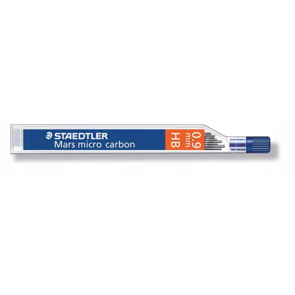 Wkład do ołówka Staedtler czarny 0.9MM HB, 12 Sztuk