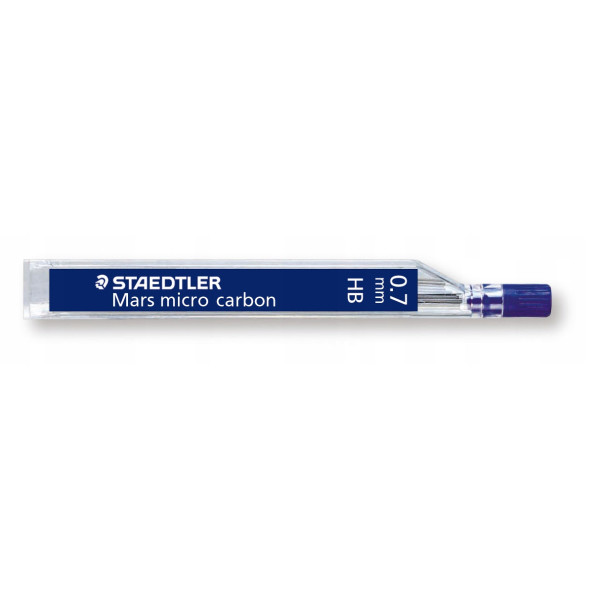 Wkład do ołówka Staedtler czarny 0.7MM HB, 12 Sztuk