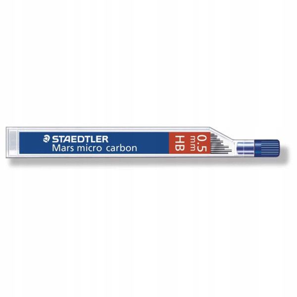 Wkład do ołówka Staedtler czarny 0,5mm 12sztuk