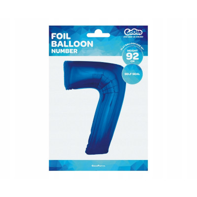 Balon foliowy Godan cyfra 7 niebieski 92 cm | Mój sklep