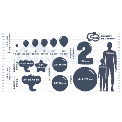 Balon foliowy Godan cyfra 5Różowe - złoto, 92 CM | Mój sklep