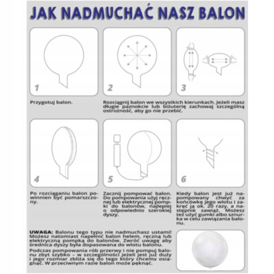 BALON foliowy CLEAR kwiatowe SERCE ślub WESELE | Mój sklep