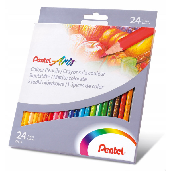 Kredki ołówkowe Pentel 24 kolory