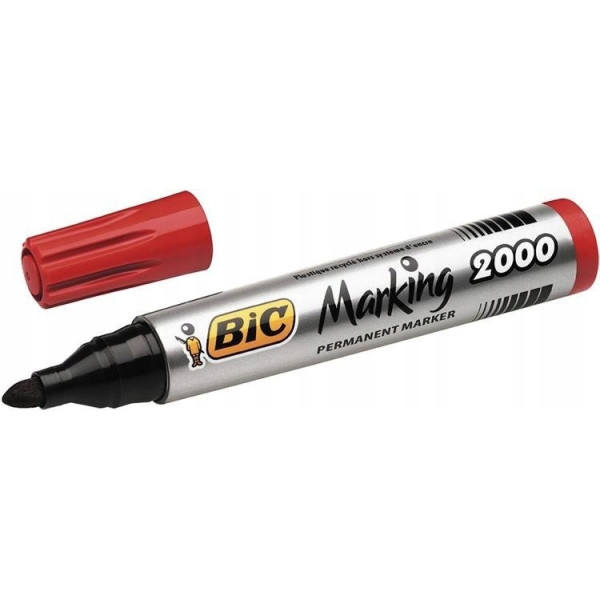 Marker permanentny czerwony BIC 1 szt.