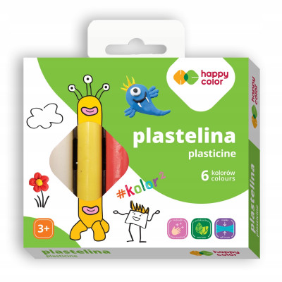 Plastelina Happy Color 6 szt. | Mój sklep