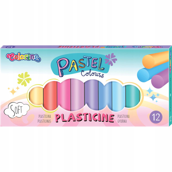 Plastelina Colorino PASTEL 12 szt.