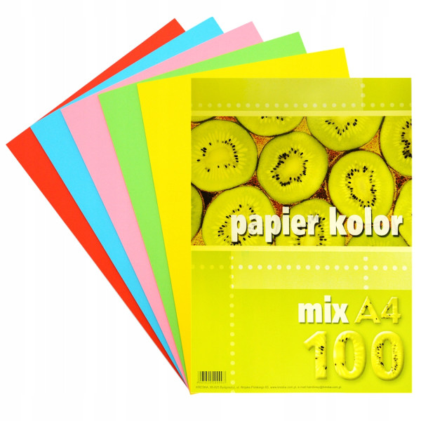 Papier biurowy Kreska format A4 80g 100 arkuszy