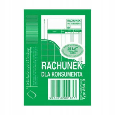 Rachunek dla konsumenta Michalczyk i Prokop 264-9 A7/80k | Mój sklep