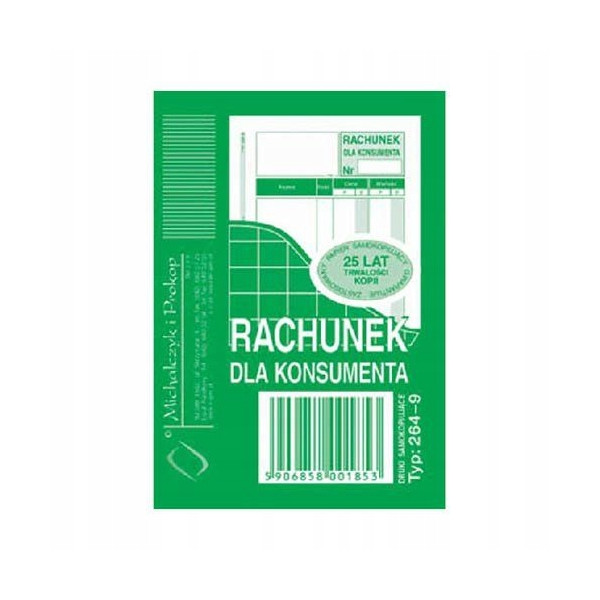 Rachunek dla konsumenta Michalczyk i Prokop 264-9 A7/80k