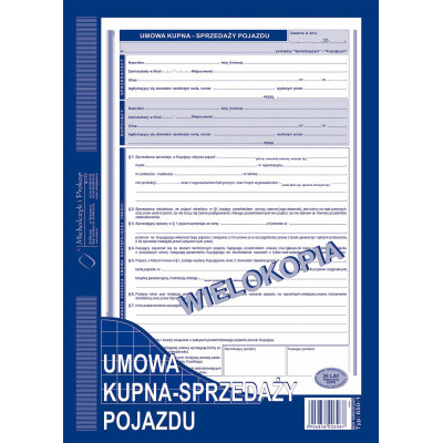 Umowa kupna-sprzedaży pojazdu 650-1 Michalczyk i Prokop 40 kartek | Mój sklep