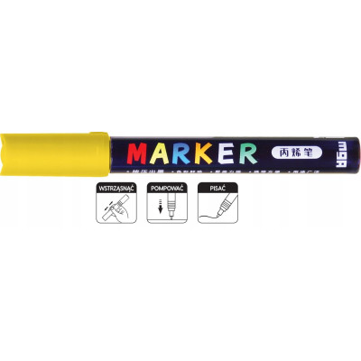 Marker akrylowy M&G MG APL400-1 żółty | Mój sklep