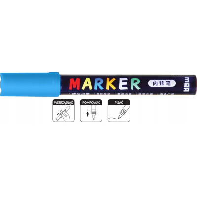 Marker akrylowy M&G APL603-34 niebieski 1 szt. | Mój sklep