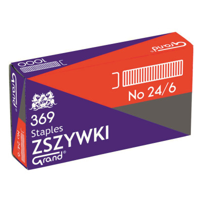 Zszywki Grand 24/6 1000 szt. | Mój sklep