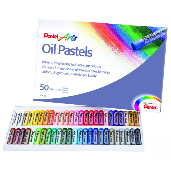 Kredki pastelowe Pentel 50 szt.