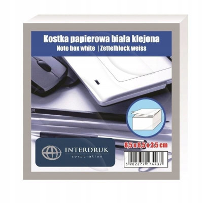 Kostki klejone Interdruk X04993 białe 350 kartek | Mój sklep