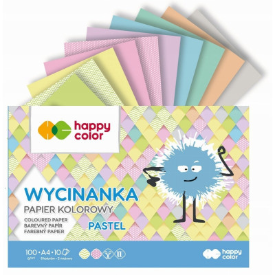 Papier kolorowy A4 Happy Color 10 arkuszy 1 g/m² | Mój sklep