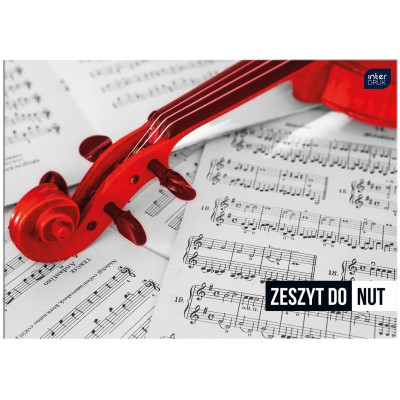 Zeszyt do nut A5 Interdruk 16 kartek muzyka | Mój sklep