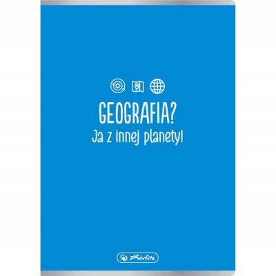 Zeszyt w kratkę A5 Herlitz 60 kartek geografia | Mój sklep