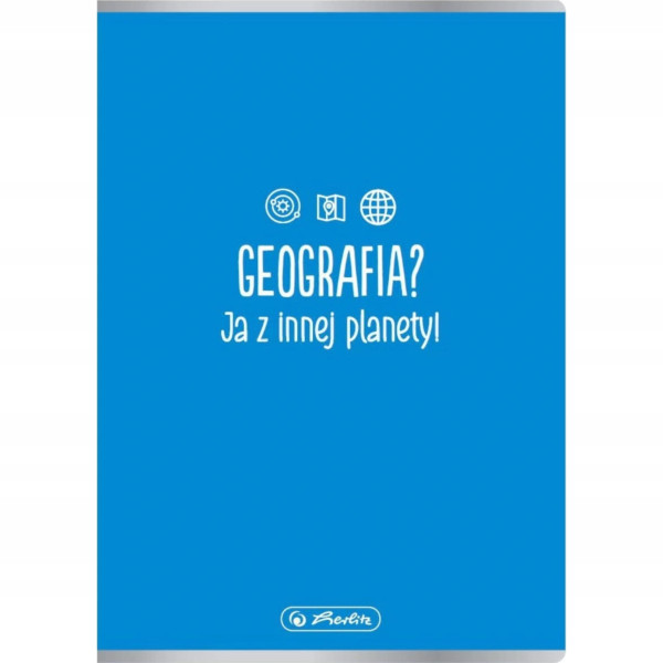 Zeszyt w kratkę A5 Herlitz 60 kartek geografia