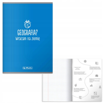 Zeszyt w kratkę A5 Herlitz 60 kartek geografia | Mój sklep